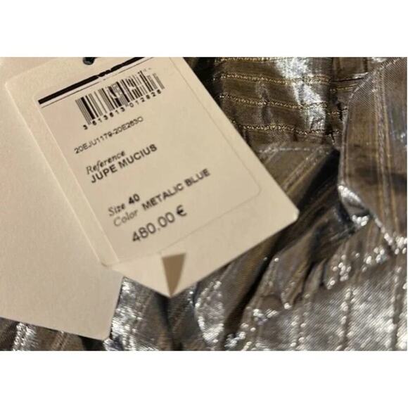 Isabel Marant Mucius Striped Metallic Miniskirt size 8 - Picture 8 of 8